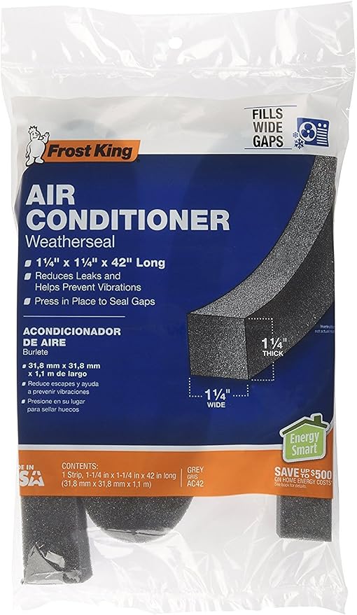 Frost King AC42H Air Conditioner Weatherseal Tape, 1-1/4 by 1-1/4 by 42-Inch - Image 3