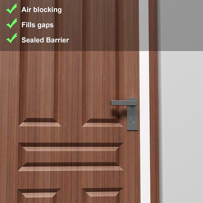 Elvone T-Shaped Weather Stripping Seal, 1.97 in x 20 ft | Flexible door seal - Image 4