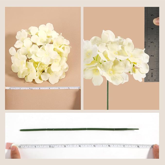 Auihiay 204Pcs Hydrangea Artificial Flowers Bulk, Artificial Hydrangea Flowers - Image 7