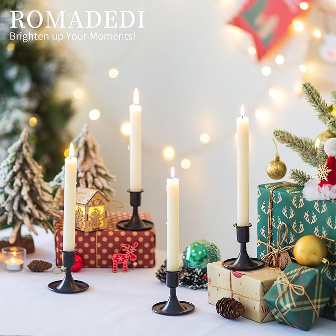 Black Candlestick Candle Holders - Image 7