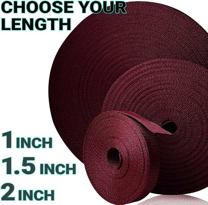 Webbing Strap, 3/4" to 2", 10-50 Yds, EDC gear, backpack repair and pet dog - Image 9