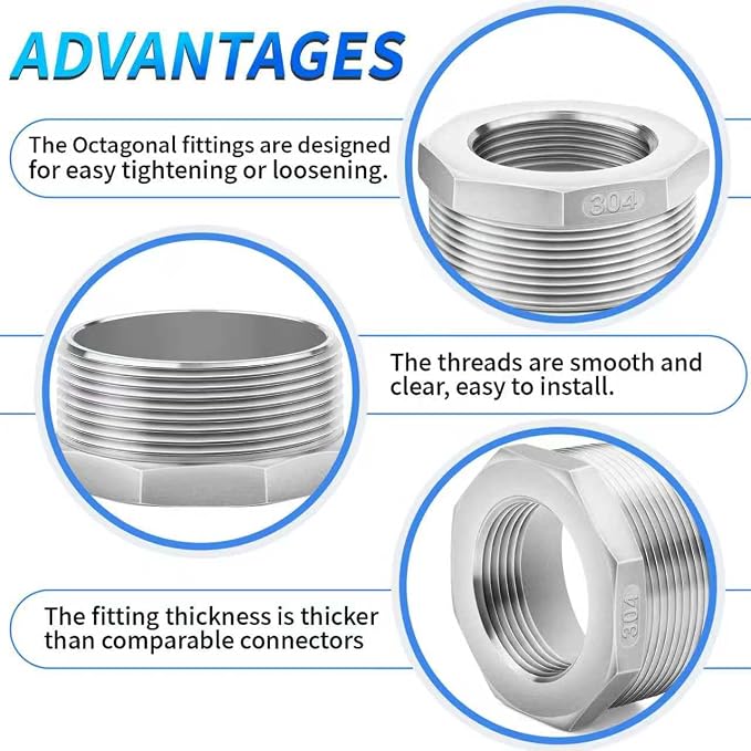 ChillWaves 304 Stainless Steel Pipe Fitting - Image 4