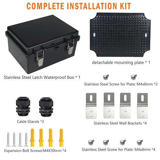Electrical Junction Box, IP67 Waterproof Outdoor Box ABS Plastic Enclosure - Image 7