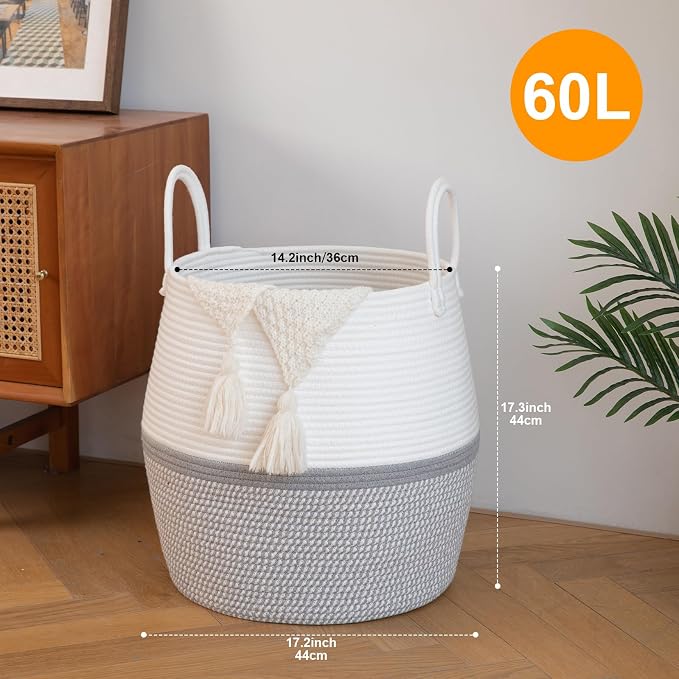 OIAHOMY 60L Blanket Basket - Image 2
