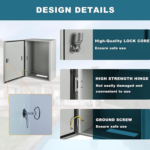 Waterproof Electrical Enclosure 24 x 16 x 12'', Outdoor Electrical Box - Image 4