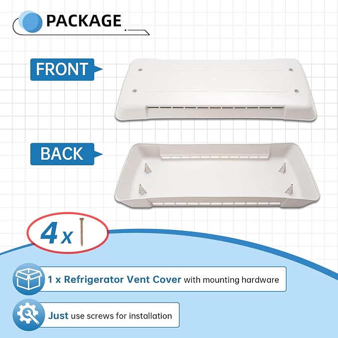 HECASA RV Refrigerator Vent Cover Compatible - Image 6
