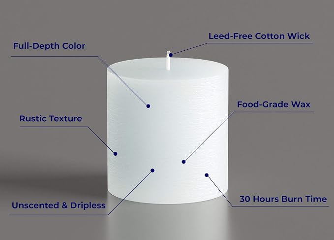 Melt Candle Pillar Candles, 3 Pack - Image 2
