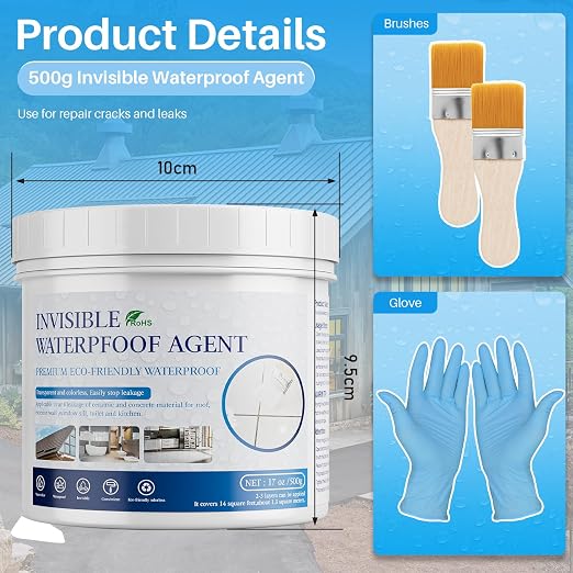Invisible Waterproof Agent 17.6 Oz, Transparent Waterproof Coating Adhensive - Image 6