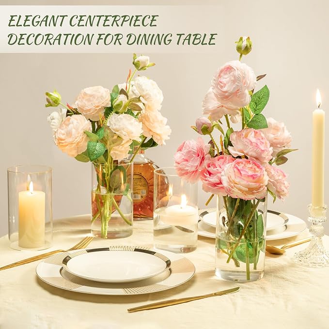 12pcs Glass Cylinder Vases for Centerpieces - Image 6