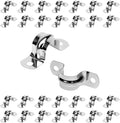 30Pcs 3/4 Inch Stainless Steel Conduit Clamps, 2 Hole Strap U Bracket Rigid by JDHGSHL