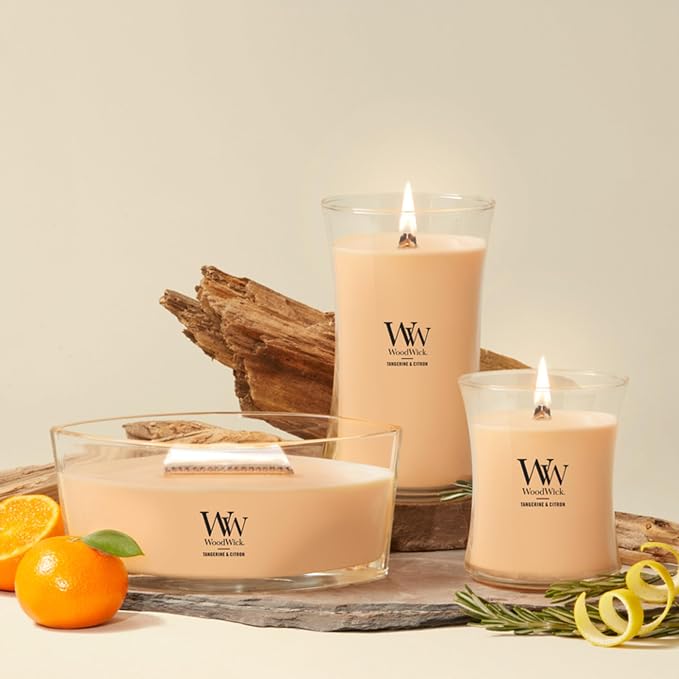 Woodwick Tangerine & Citron Ellipse Candle - Image 8