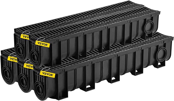 VEVOR Trench Drain System 5 Pack, Channel Drain - Image 11