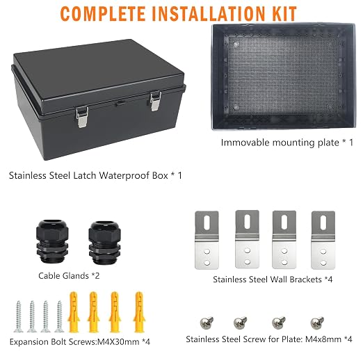 Electrical Junction Box, IP67 Waterproof Outdoor Box ABS Plastic Enclosure - Image 7