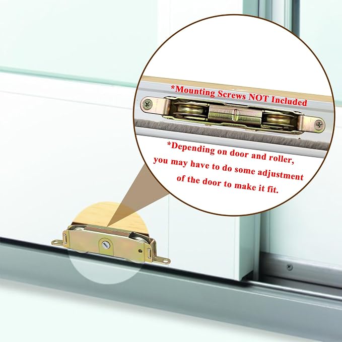 2 Pack Sliding Patio Door Tandem Roller Assembly Fits - Image 3