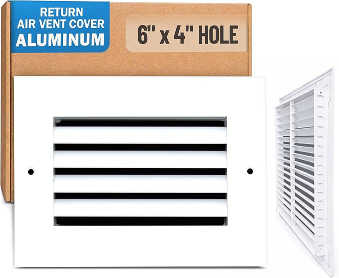 Fits 6x4 Hole | Aluminum Return Air Grille by Handua | Vent Cover Grill by Handua