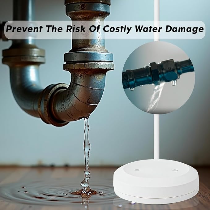 Water Leak Detector for Home, for 1-1/4-Inch Diameter Pipe | Water Alarm Leak - Image 5