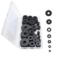 140 Pieces 7 Size Black Flat Rubber Gasket Assortment Kit, Heavy Duty Rubber by SMARTSAILS