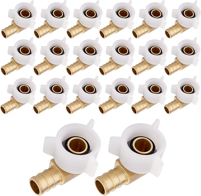 EFIELD Pex Crimp 3/4" Pex X 3/4" Female NPT Swivel Elbow Adapter Brass Fittings by EFIELDPEXTUBING