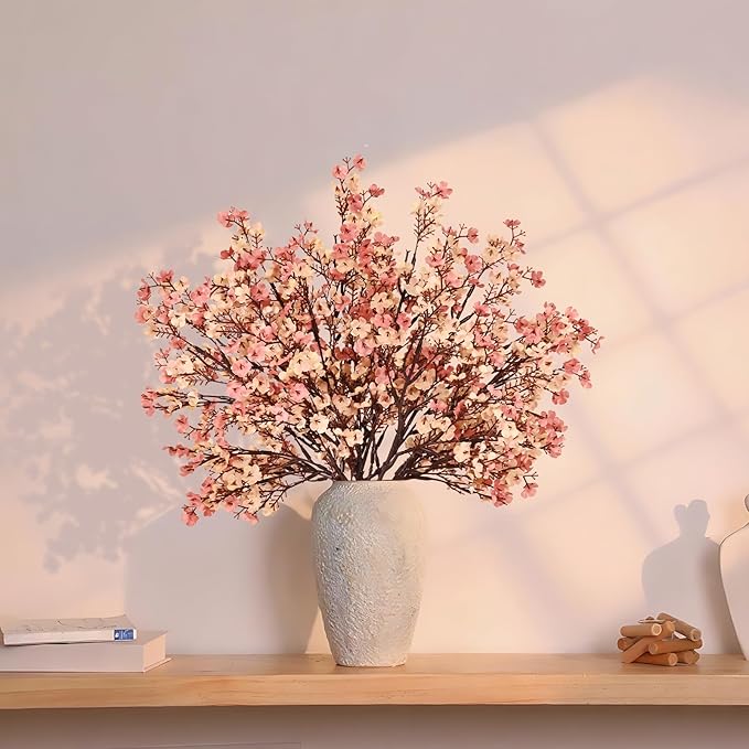 5 Pcs Fall Flowers, Real Touch Babys Breath Artificial Flowers, Full Baby - Image 3