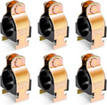 6 Pack Rubber Cushion Strut Clamp, 2-5/8" OD Pipe Strut Clamps by LBGProducts
