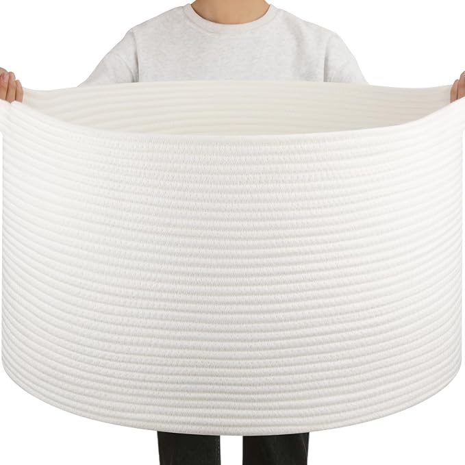 OIAHOMY 90L Extra Large Blanket Basket by MasterofSpaceOptimization