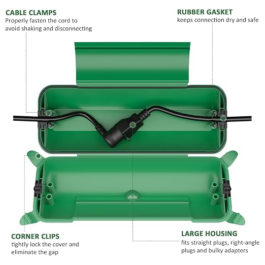 Outdoor Extension Cord Safety Cover, - Image 3