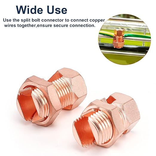 6PCS Split Bolt Connector Copper Grounding Clamps - Image 8