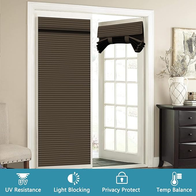 Muamar French Door Curtains Privacy Door Blind, Front Door Window Curtain - Image 7