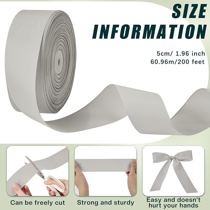 Frienda 2 Rolls Heavy Duty Duct Strap, 200 ft x 1.97 Inch Silver Gray Duct Aid - Image 4