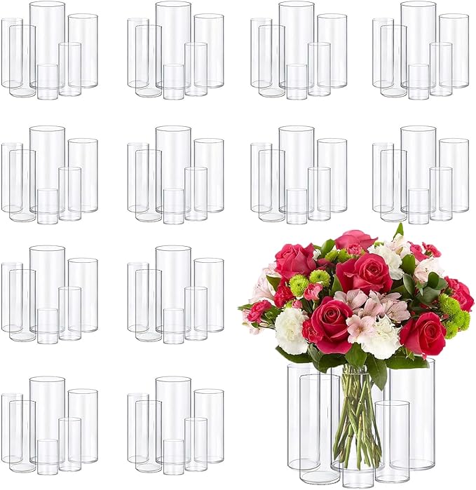 72pcs Glass Vase Cylinder Vases by Unknown