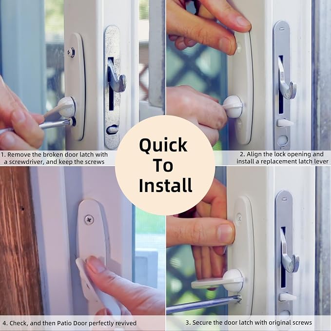 Sliding Door Lock Replacement for Andersen, 10-Years Durable Tribeca Style - Image 4