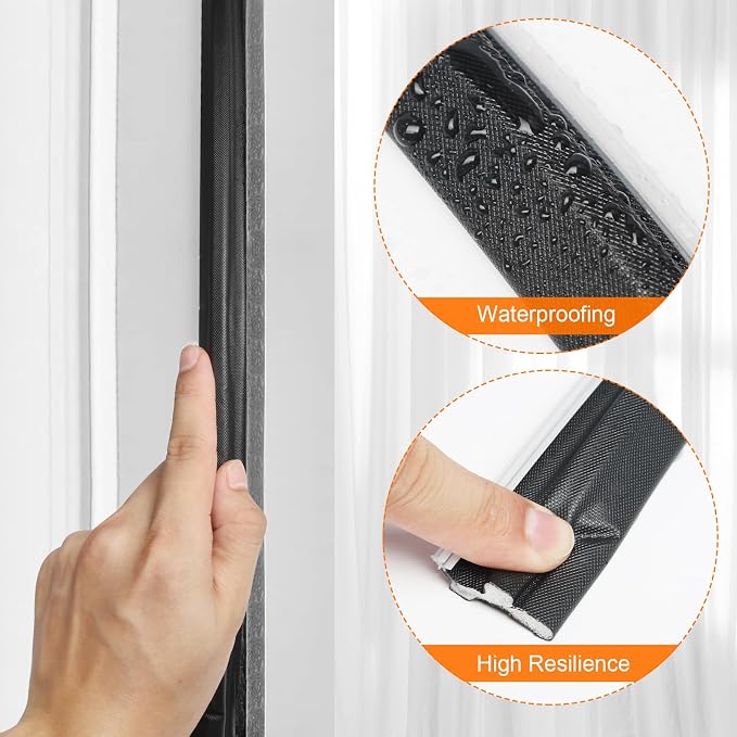 Storystore 59 FT Foam Kerf Weather Stripping Door Seal, Draft blocking - Image 5