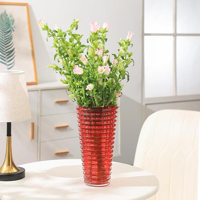 MCMCNCUIU Large Crystal Vase for Flowers, Large Glass Vases, Modern Decorative - Image 4