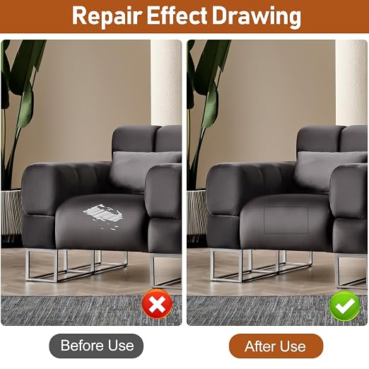 Vinyl Repair Kit, Leather Repair Kit 4 x 70 inches Leather Repair Patch - Image 4