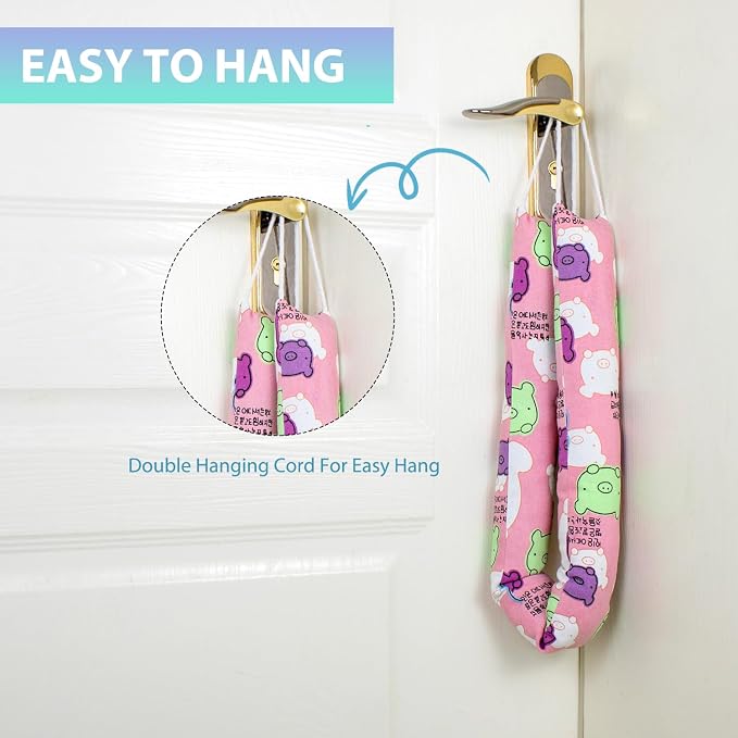 Weighted Door Draft Stopper, 2 Pack 36 Inch Under Door Blocker, Bottom of Door - Image 4