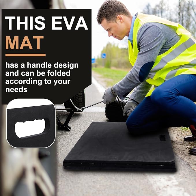 Nuanchu 6'x2' Folding Mechanic Mat, EVA Knee Protection Pad - Image 5