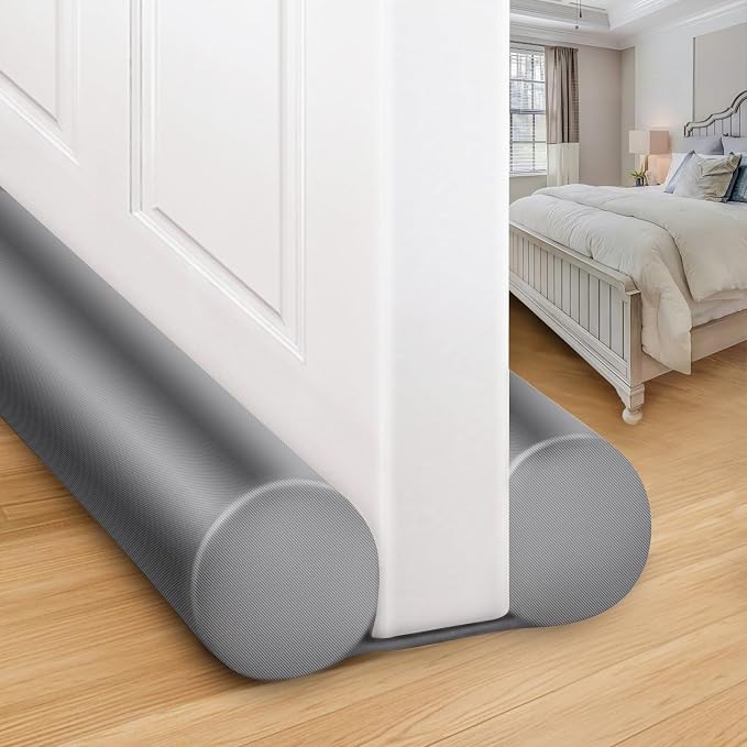 MAXTID Large Door Draft Blocker 32" Grey Bottom Door Draft Stoppers by MAXTID