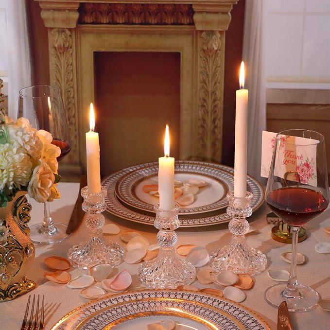 Candlestick Holders Set, Spring Party, Romantic Dinner, Festival & Windowsill - Image 5