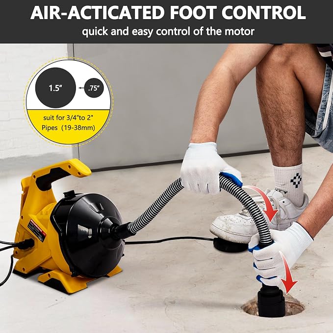 30Ft Electric Drain Cleaner Machine - Image 4