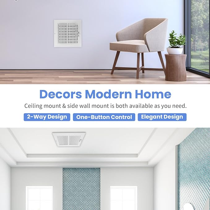 8 x 8 Inch Air Vent Covers for Wall or Ceiling - Image 7