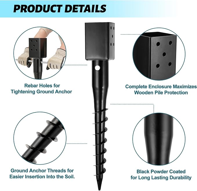 No Dig Ground Screw Anchor - Image 4