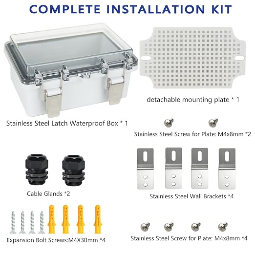 Electrical Junction Box, IP67 Waterproof Outdoor Box ABS Plastic Enclosure - Image 7