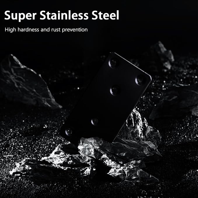 4 Pcs Mending Plate, 3.94 x 1.97 inch Stainless Steel Flat Plates - Image 4