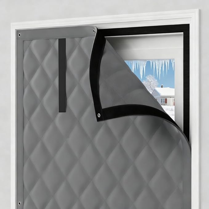 Window Insulation Kit, 3 Layers Oxford Fabric Panels and Cotton Filling - Image 4