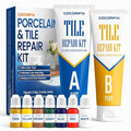 Tile Repair Kit, Ceramic & Porcelain Tile Chips & Cracks Repair-Color Match | by Cocomfix