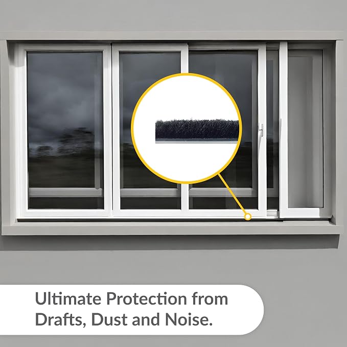 Brixwell Storefront Door Pile Weatherstrip 0.250" Pile Height, and Dust Control - Image 5