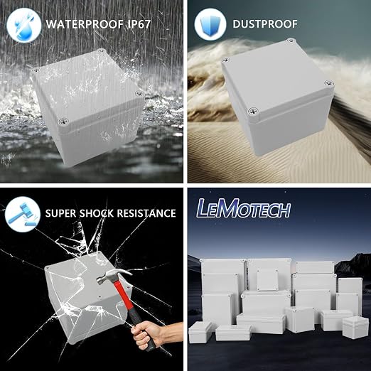 Junction Box IP67 Waterproof Dustproof ABS Plastic Project Box - Image 8
