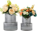 Ribbed Glass Vases for Bouquet, Modern Vase for Living Room, Coffe Table by YANWE