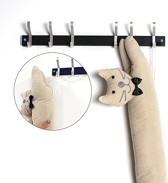 Cat Fabric Under Door Draft Stopper, 3LB Heavy Duty Decorative Soundproof Door - Image 6