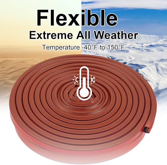 Benory Silicone Weather Stripping Door Seal Strip - Image 5